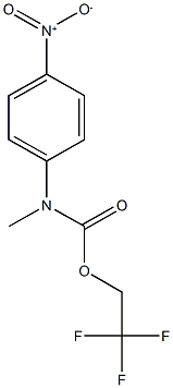 2,2,2-trifluoroethyl methyl(4-nitrophenyl)carbamate Struktur