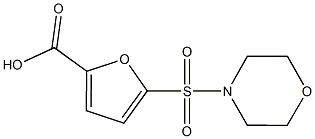 5-(morpholin-4-ylsulfonyl)-2-furoic acid Struktur