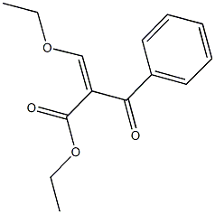 ethyl (2Z)-2-benzoyl-3-ethoxyacrylate Struktur