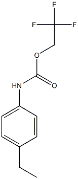 2,2,2-trifluoroethyl 4-ethylphenylcarbamate Struktur