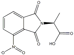 (2S)-2-(4-nitro-1,3-dioxo-1,3-dihydro-2H-isoindol-2-yl)propanoic acid Struktur