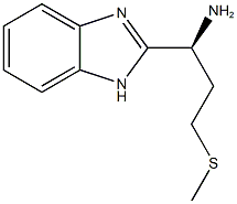 (1S)-1-(1H-benzimidazol-2-yl)-3-(methylthio)propan-1-amine Struktur