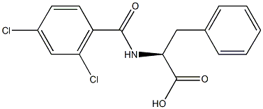 (2S)-2-[(2,4-dichlorobenzoyl)amino]-3-phenylpropanoic acid Struktur