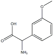 2-amino-2-(3-methoxyphenyl)acetic acid Struktur