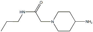 2-(4-aminopiperidin-1-yl)-N-propylacetamide Struktur