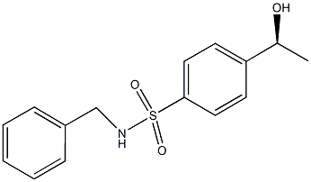 N-benzyl-4-[(1S)-1-hydroxyethyl]benzenesulfonamide Struktur