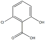 2-chloro-6-hydroxybenzoic acid Struktur