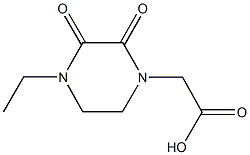 (4-ethyl-2,3-dioxopiperazin-1-yl)acetic acid Struktur