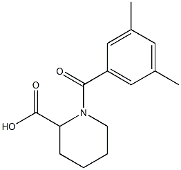 1-(3,5-dimethylbenzoyl)piperidine-2-carboxylic acid Struktur