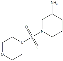 1-(morpholine-4-sulfonyl)piperidin-3-amine Struktur