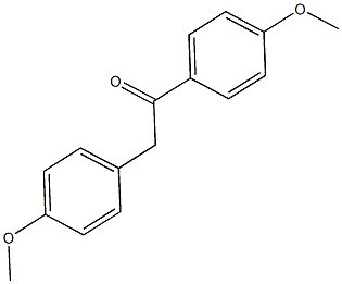 1,2-bis(4-methoxyphenyl)ethan-1-one Struktur