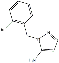 1-[(2-bromophenyl)methyl]-1H-pyrazol-5-amine Struktur