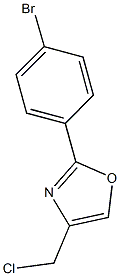 2-(4-bromophenyl)-4-(chloromethyl)-1,3-oxazole Struktur