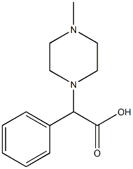 2-(4-methylpiperazin-1-yl)-2-phenylacetic acid Struktur