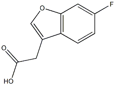 2-(6-fluoro-1-benzofuran-3-yl)acetic acid Struktur