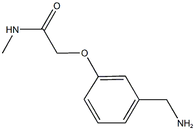 2-[3-(aminomethyl)phenoxy]-N-methylacetamide Struktur