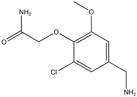 2-[4-(aminomethyl)-2-chloro-6-methoxyphenoxy]acetamide Struktur