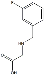 2-{[(3-fluorophenyl)methyl]amino}acetic acid Struktur