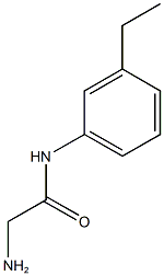 2-amino-N-(3-ethylphenyl)acetamide Struktur