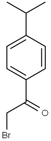 2-bromo-1-[4-(propan-2-yl)phenyl]ethan-1-one Struktur