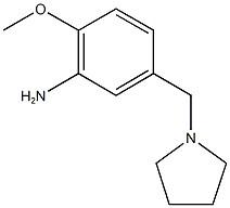 2-methoxy-5-(pyrrolidin-1-ylmethyl)aniline Struktur