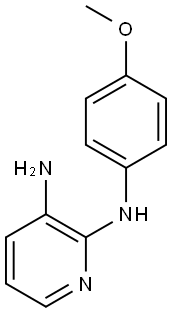 2-N-(4-methoxyphenyl)pyridine-2,3-diamine Struktur