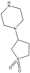 3-(piperazin-1-yl)-1$l^{6}-thiolane-1,1-dione Struktur