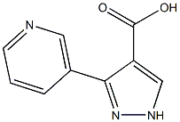 3-(pyridin-3-yl)-1H-pyrazole-4-carboxylic acid Struktur