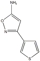 3-(thiophen-3-yl)-1,2-oxazol-5-amine Struktur