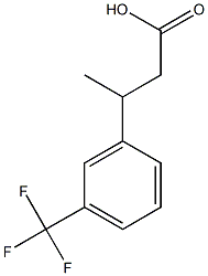 3-[3-(trifluoromethyl)phenyl]butanoic acid Struktur