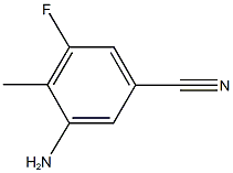 3-amino-5-fluoro-4-methylbenzonitrile Struktur