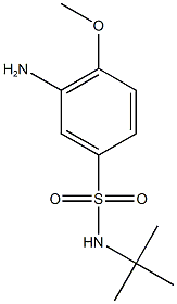 3-amino-N-tert-butyl-4-methoxybenzene-1-sulfonamide Struktur