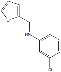 3-chloro-N-(furan-2-ylmethyl)aniline Struktur