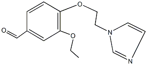 3-ethoxy-4-[2-(1H-imidazol-1-yl)ethoxy]benzaldehyde Struktur