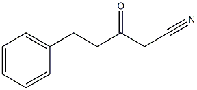 3-oxo-5-phenylpentanenitrile Struktur