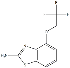 4-(2,2,2-trifluoroethoxy)-1,3-benzothiazol-2-amine Struktur