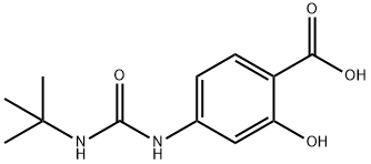 4-[(tert-butylcarbamoyl)amino]-2-hydroxybenzoic acid Struktur