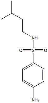 4-amino-N-(3-methylbutyl)benzene-1-sulfonamide Struktur