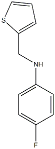 4-fluoro-N-(thiophen-2-ylmethyl)aniline Struktur