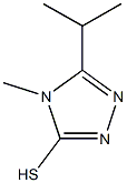 4-methyl-5-(propan-2-yl)-4H-1,2,4-triazole-3-thiol Struktur