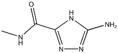 5-amino-N-methyl-4H-1,2,4-triazole-3-carboxamide Struktur