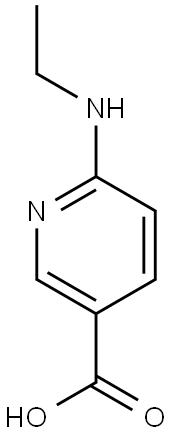 6-(ethylamino)pyridine-3-carboxylic acid Struktur