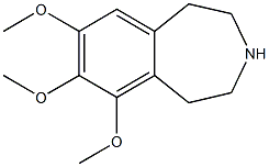 6,7,8-trimethoxy-2,3,4,5-tetrahydro-1H-3-benzazepine Struktur