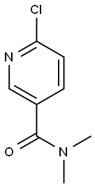 6-chloro-N,N-dimethylpyridine-3-carboxamide Struktur