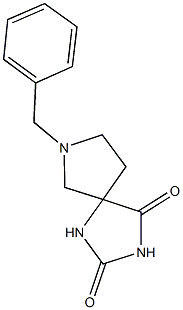 7-benzyl-1,3,7-triazaspiro[4.4]nonane-2,4-dione Struktur