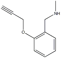 methyl({[2-(prop-2-yn-1-yloxy)phenyl]methyl})amine Struktur