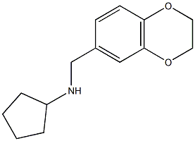 N-(2,3-dihydro-1,4-benzodioxin-6-ylmethyl)cyclopentanamine Struktur