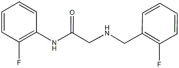 N-(2-fluorophenyl)-2-{[(2-fluorophenyl)methyl]amino}acetamide Struktur