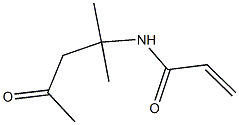 N-(2-methyl-4-oxopentan-2-yl)prop-2-enamide Struktur