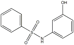 N-(3-hydroxyphenyl)benzenesulfonamide Struktur